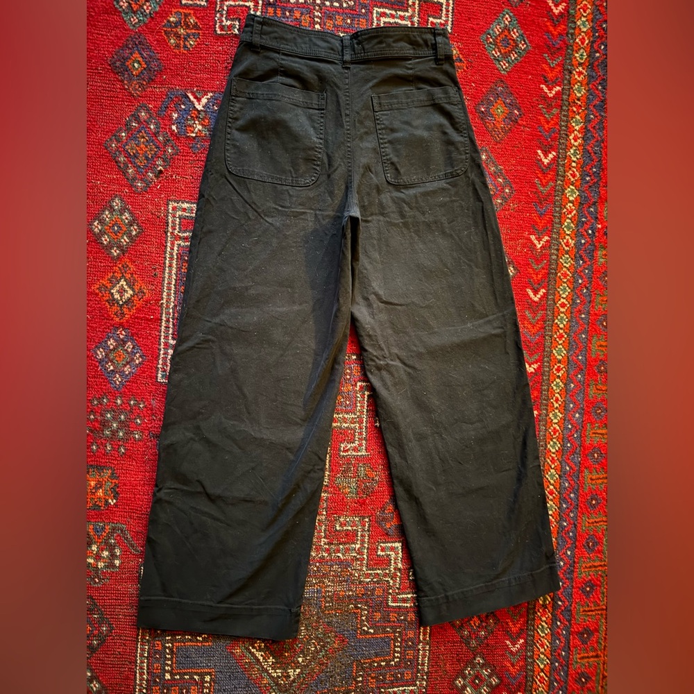 Old Navy NWOT mariner wide leg high rise five pocket sailor pants blackjack sz 6 - Picture 5 of 10